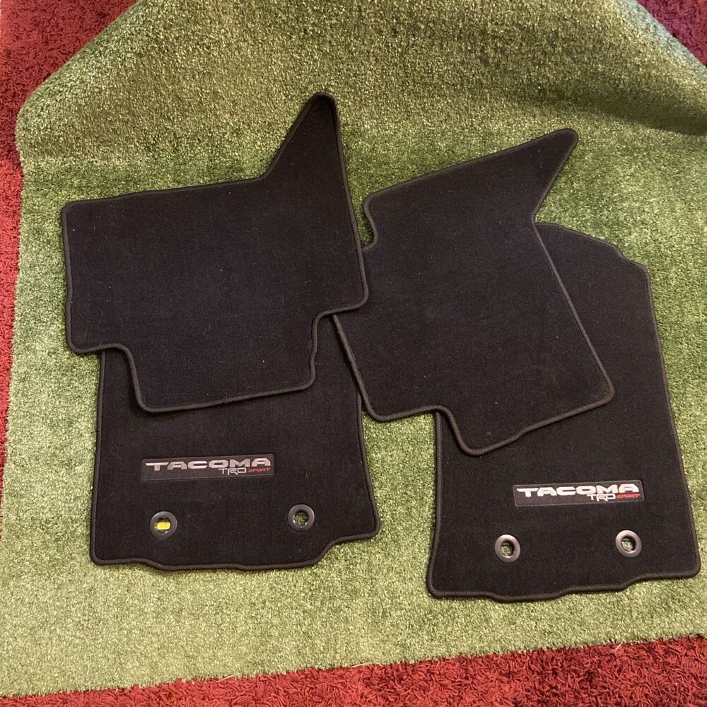 Genuine Toyota Tacoma TRD Sport Carpet Floor Mats Full Set 4 Pieces Double Cab